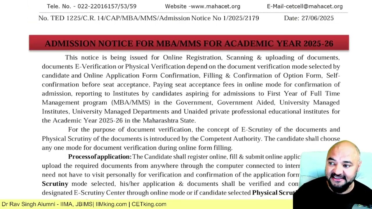 JB Syd via CAT ATMA CMAT MAT XAT | All India Seats Process Explained | MBA CET 2026