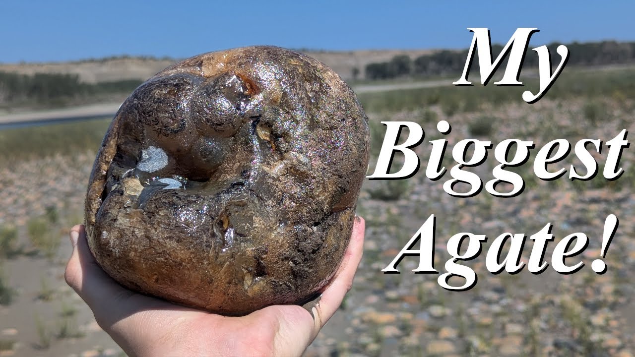 Finding My Biggest Agate on my Birthday! Wading Waist Deep To an Untouched Island Filled with Rocks!