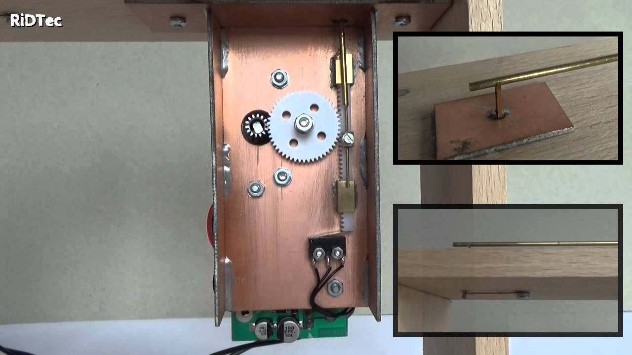 Schrankenantrieb mit Schrittmotor für die Modellbahn