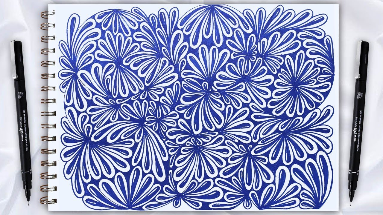 Very Easy Doodle Art For Beginners || Zentangle Art