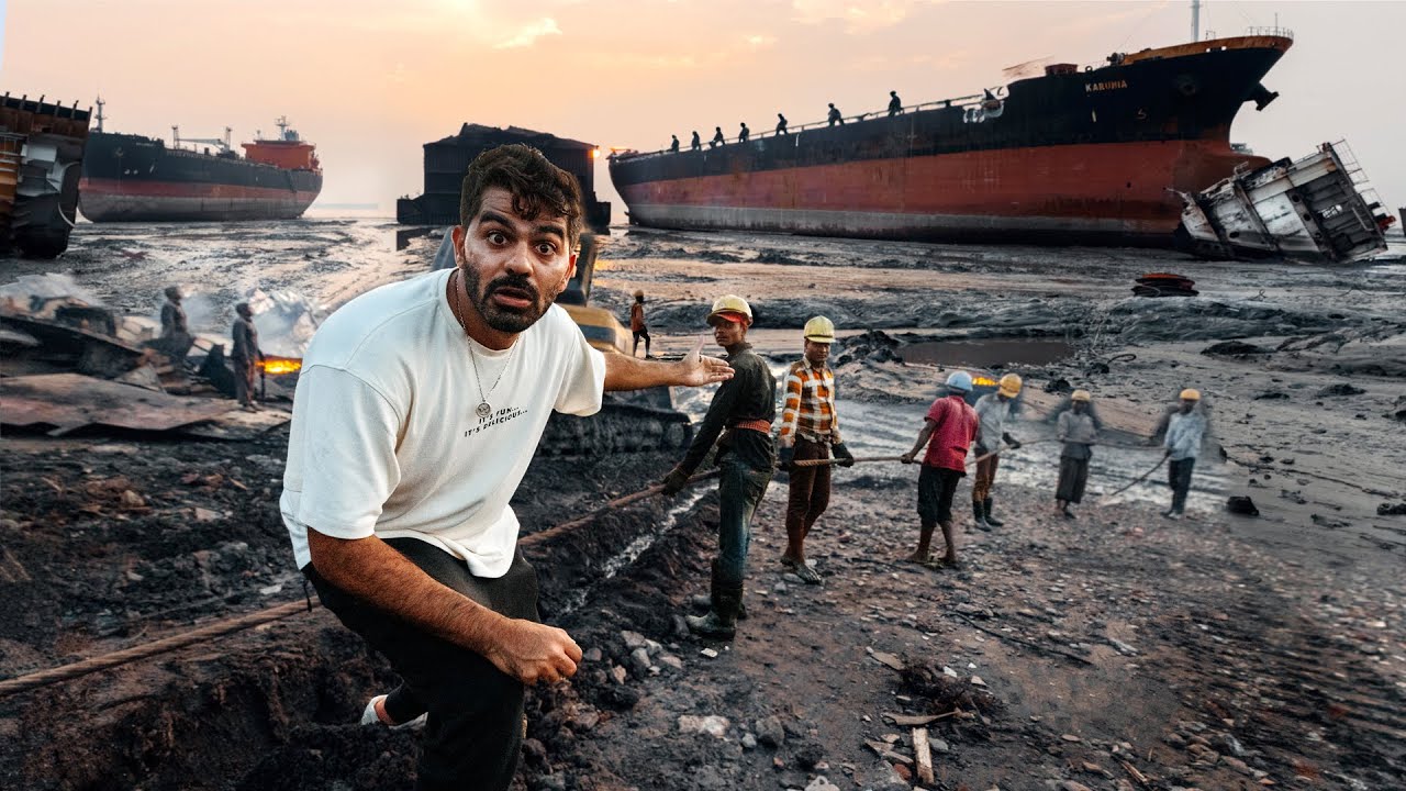 مقبرة السفن الأكبر بالعالم  في بنغلاديش - Ship-breakers of Bangladesh 🇧🇩