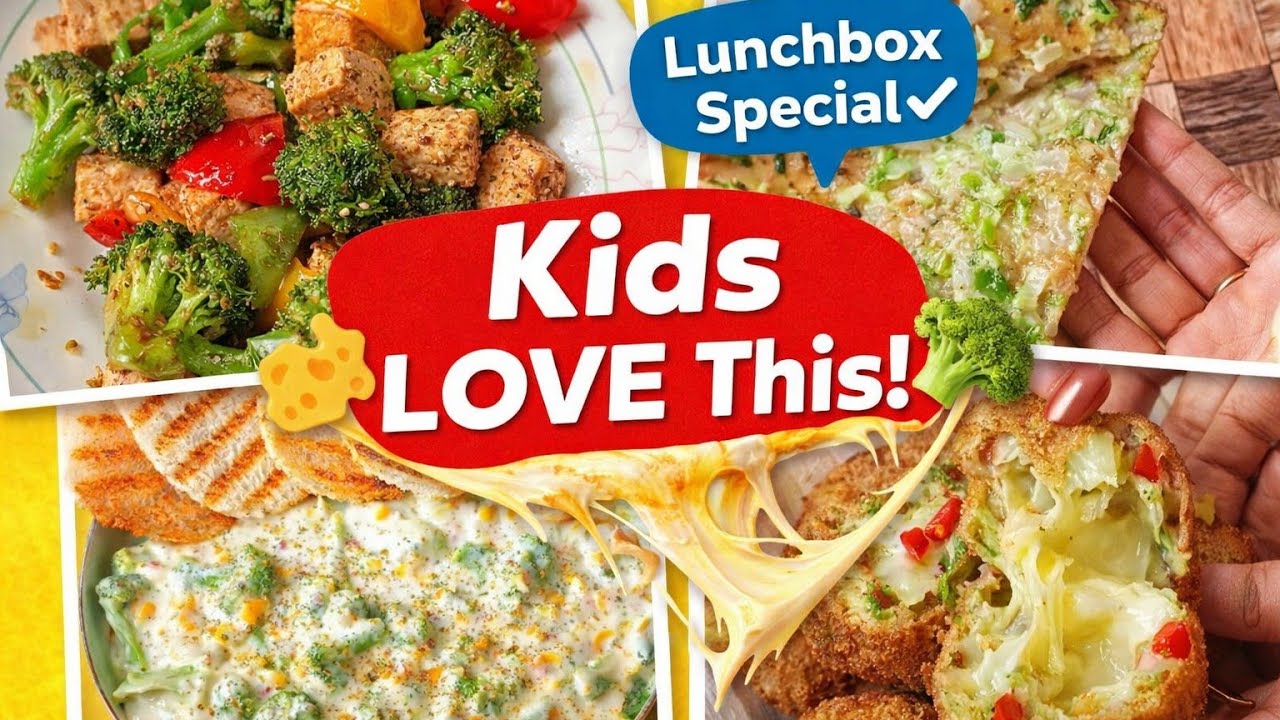 Healthy Broccoli Recipes for Kids | Lunchbox & Snack Ideas |  4 Cheesy brocolli recipes for kids