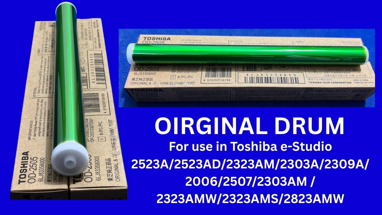 Toshiba OPC drum for use in toshiba E-STUDIO 2523A/2523AD/2323AM/2823AM/2323AMW/2323AMS/2303A/2309A