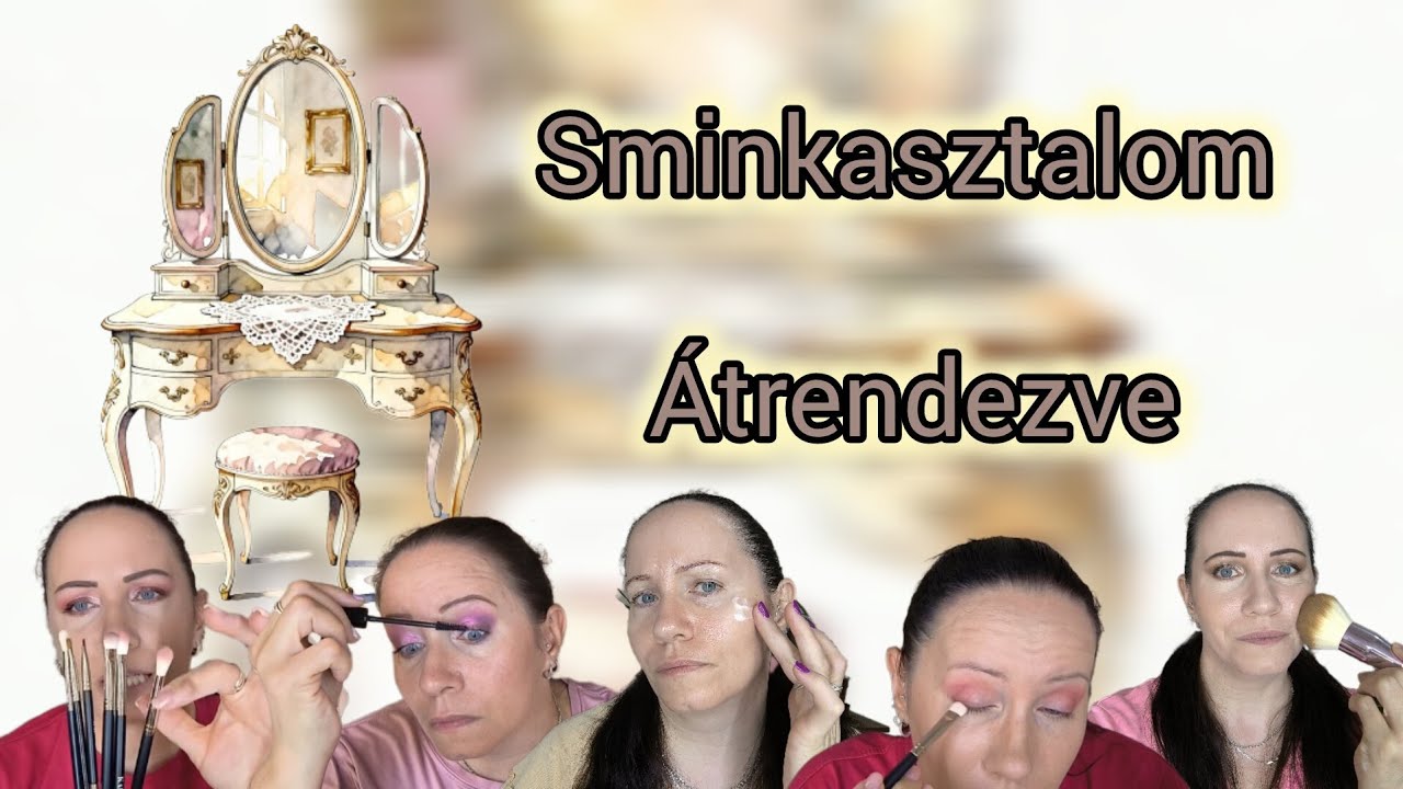 Sminkasztalom átrendezve-mindennapi használatban 🥰 #vlog #makeup #haul#skincare 