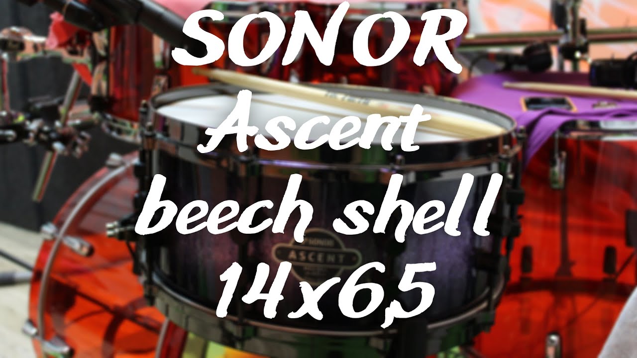 Sonor Ascent Beech 14x6,5 CLTF (обзор малого барабана, snare drum test)
