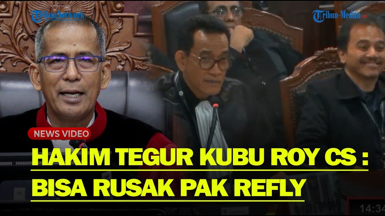 SIDANG DIMULAI❗ Hakim Saldi Isra Tegur Kubu Roy CS : Rusak Nanti