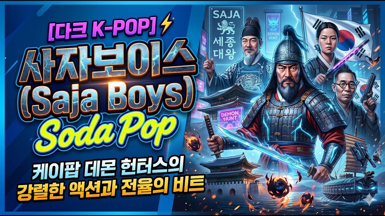 [다크 K-POP] ⚡ 사자보이스 (Saja Boys) - Soda Pop | 케이팝 데몬 헌터스의 강렬한 액션과 전율의 비트