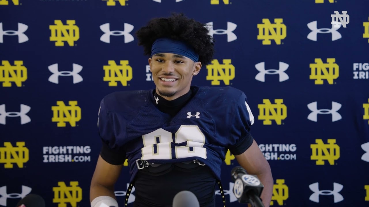 Offensive Newcomers | Spring Practice Press Conference (3.22.25) | Notre Dame Football