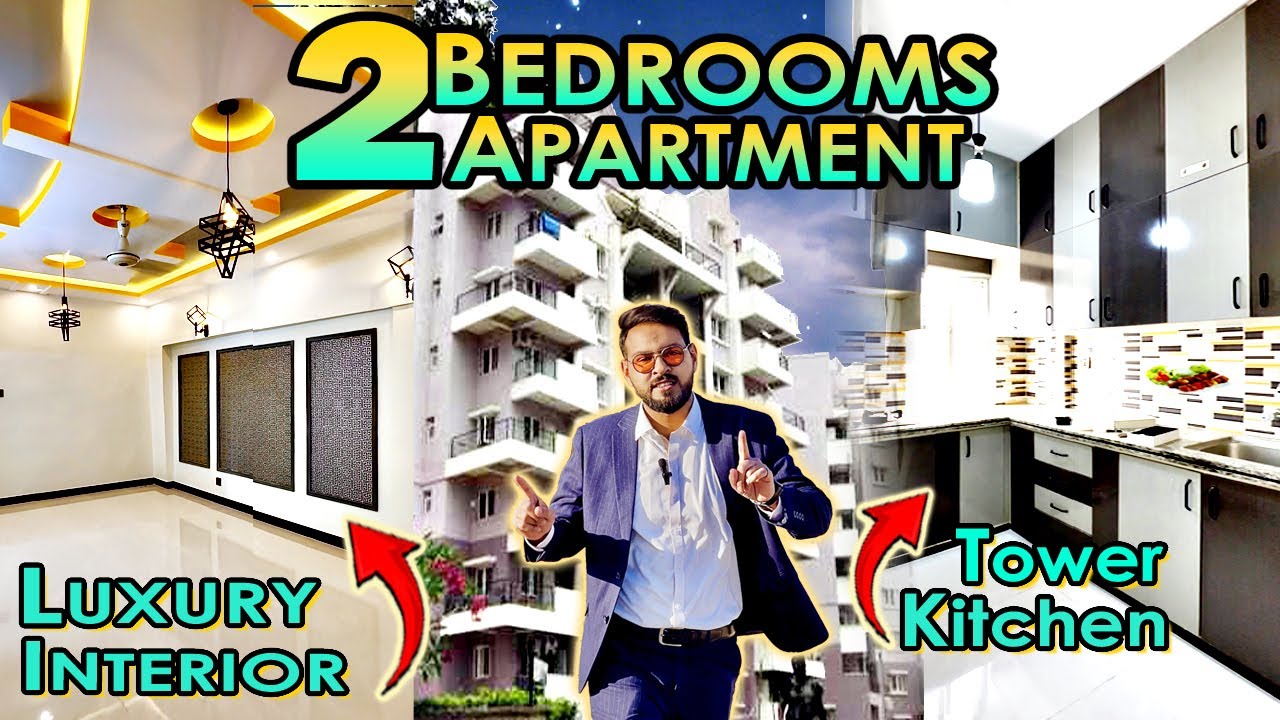 2 Bed DD Flat For Sale in Karachi | 2 Bedroom Apartment in Karachi | 2 Bedroom House Design ideas ❤️