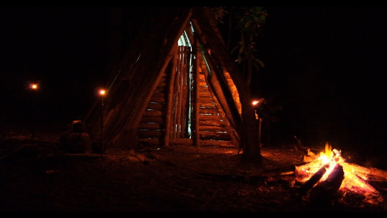 CAMPING BUSHCRAFT, MEMBANGUN CABIN KAYU UNTUK BERLINDUNG DI TENGAH HUTAN