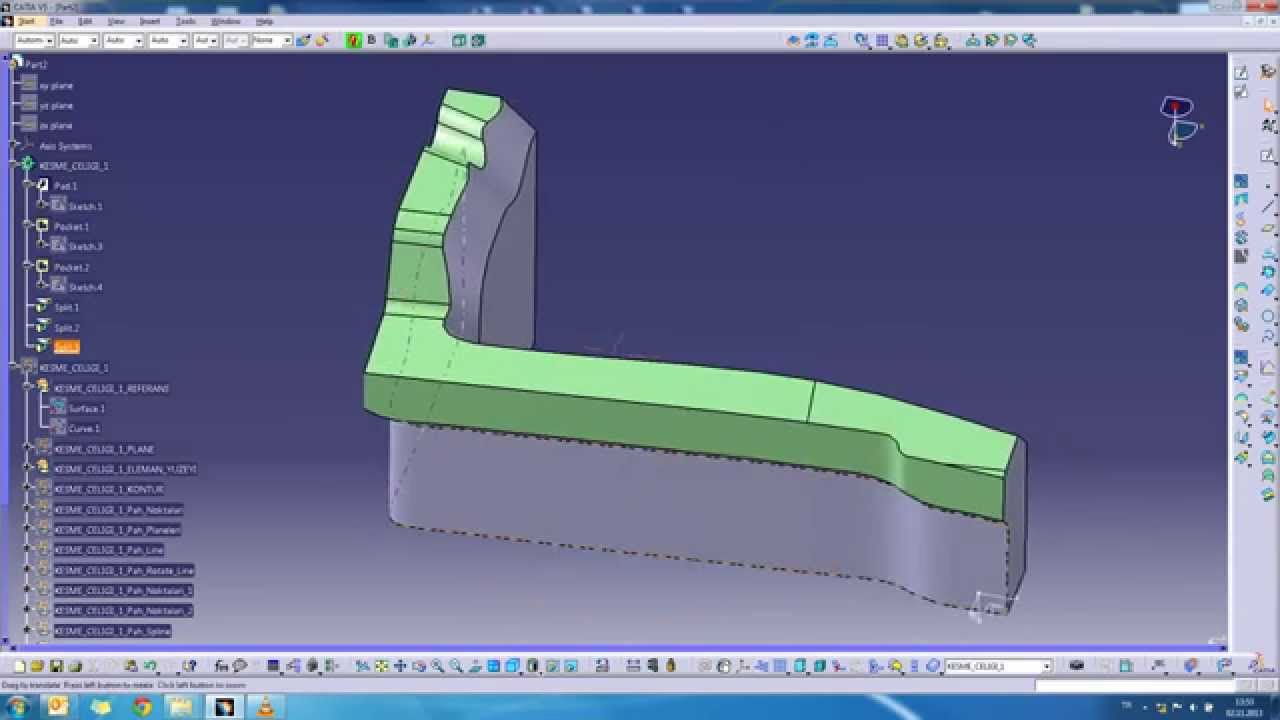Catia V5 Kesme Çeliği Makrosu & Catia V5 Trim Steel Macro