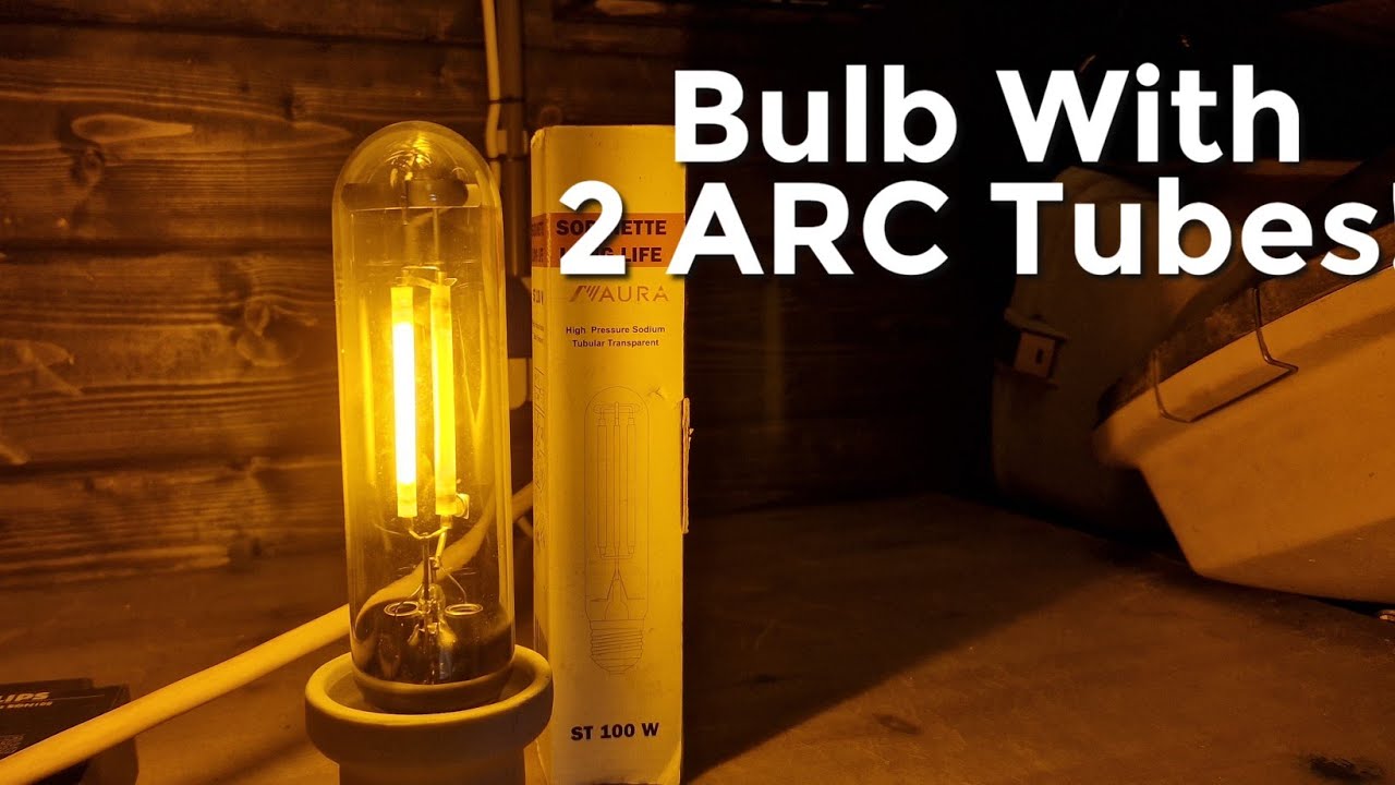 100 Watt Twin ARC High Pressure Sodium Bulb! Aura SON-T 100