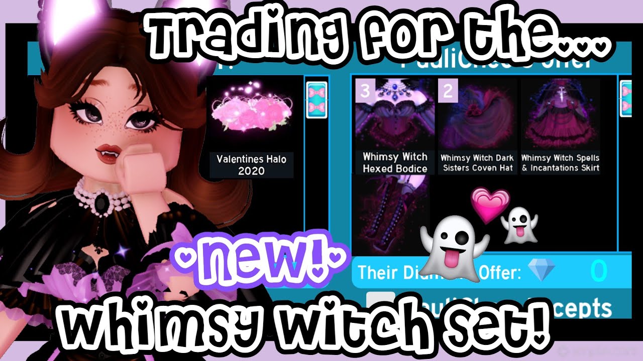 Trading for the Whimsy Witch Set in Royale High! | Roblox Royale High Trading