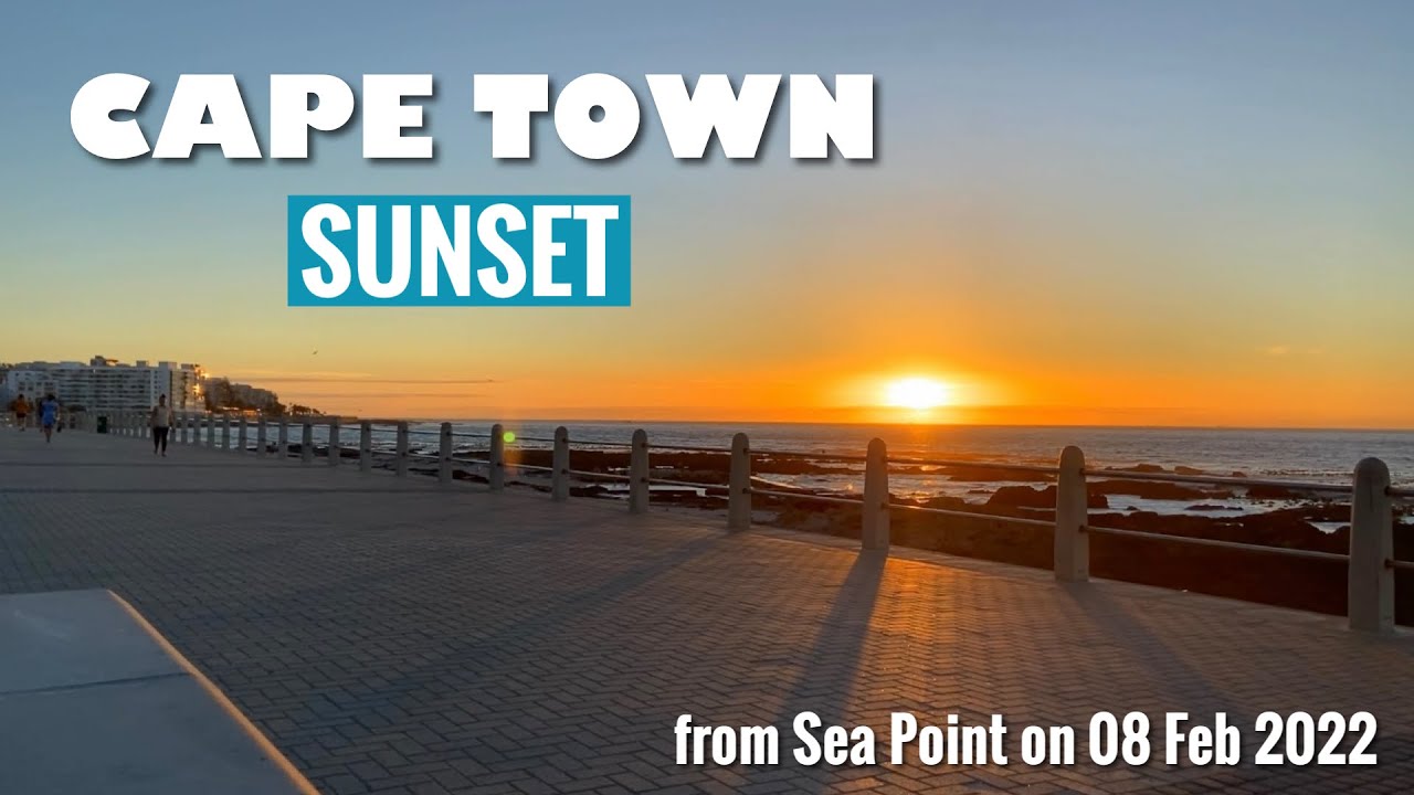 Cape Town Sunset from Sea Point on 08 Feb 2022