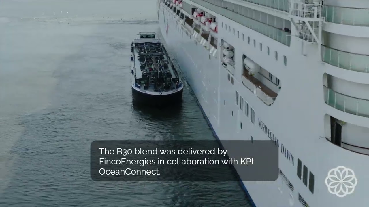 GoodFuels successfully delivers sustainable B30 biofuel blend to Norwegian Dawn at Ijmuiden