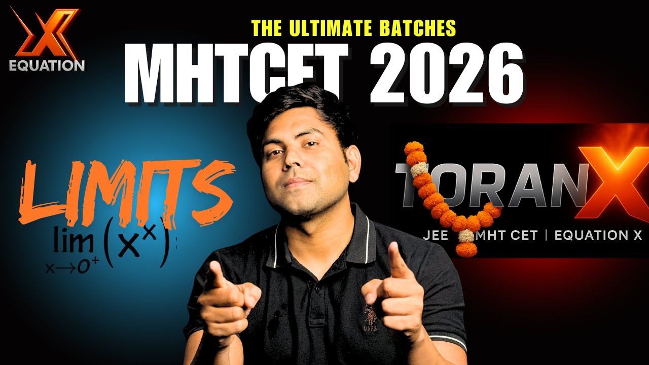 Limits Masterclass for MHT-CET & NDA | Live at 7:45 PM | Equation X