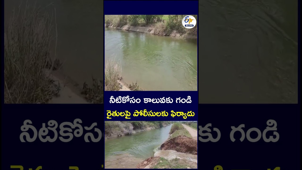 నీటికోసం కాలువకు గండి రైతులపై పోలీసులకు ఫిర్యాదు  #Nalgonda #Anumula #Pangavanikunta #NagarjunaSagar