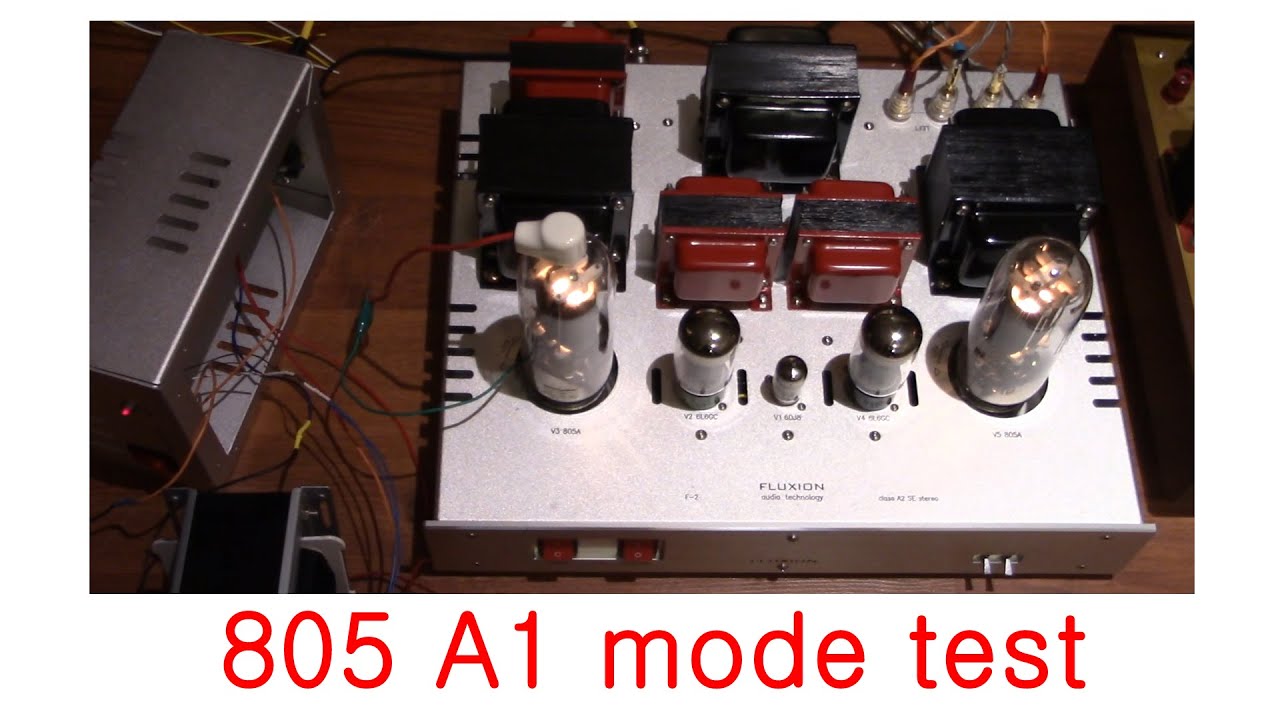 805 SET tube power amplifier performance test at class A1 (A) mode