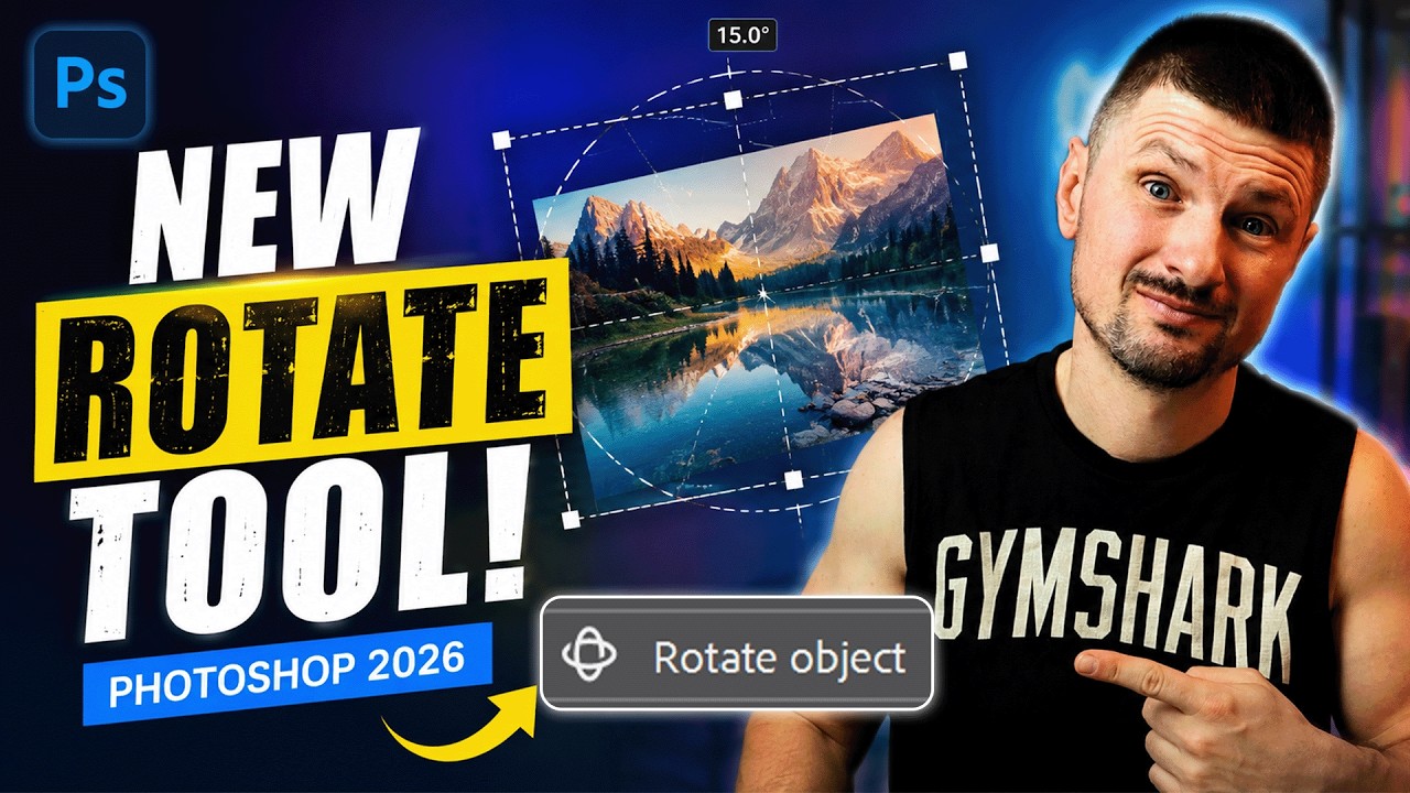 Этот НОВЫЙ инструмент &laquo;Поворот&raquo; в Photoshop меняет всё!!!