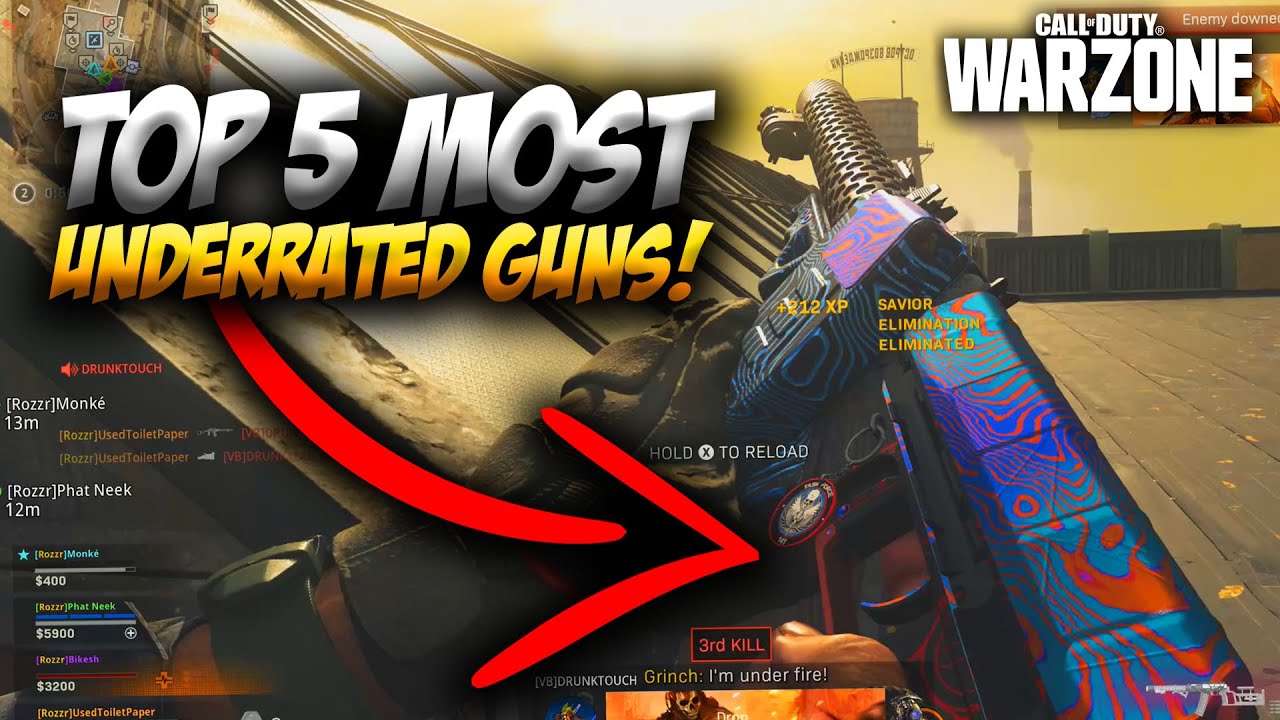 Warzone: The Top 5 Most UNDERRATED Weapons You SHOULD TRY...