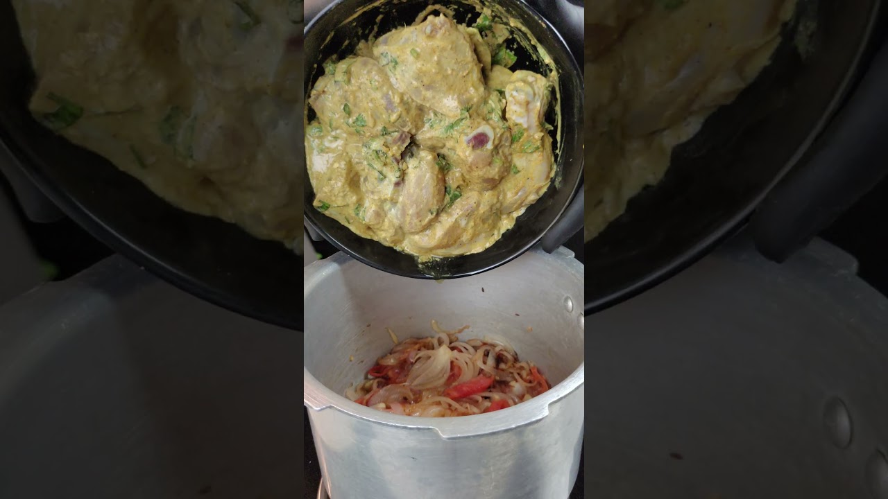 Chicken biryani recipe in pressure cooker | How to make easy chicken biryani at home
