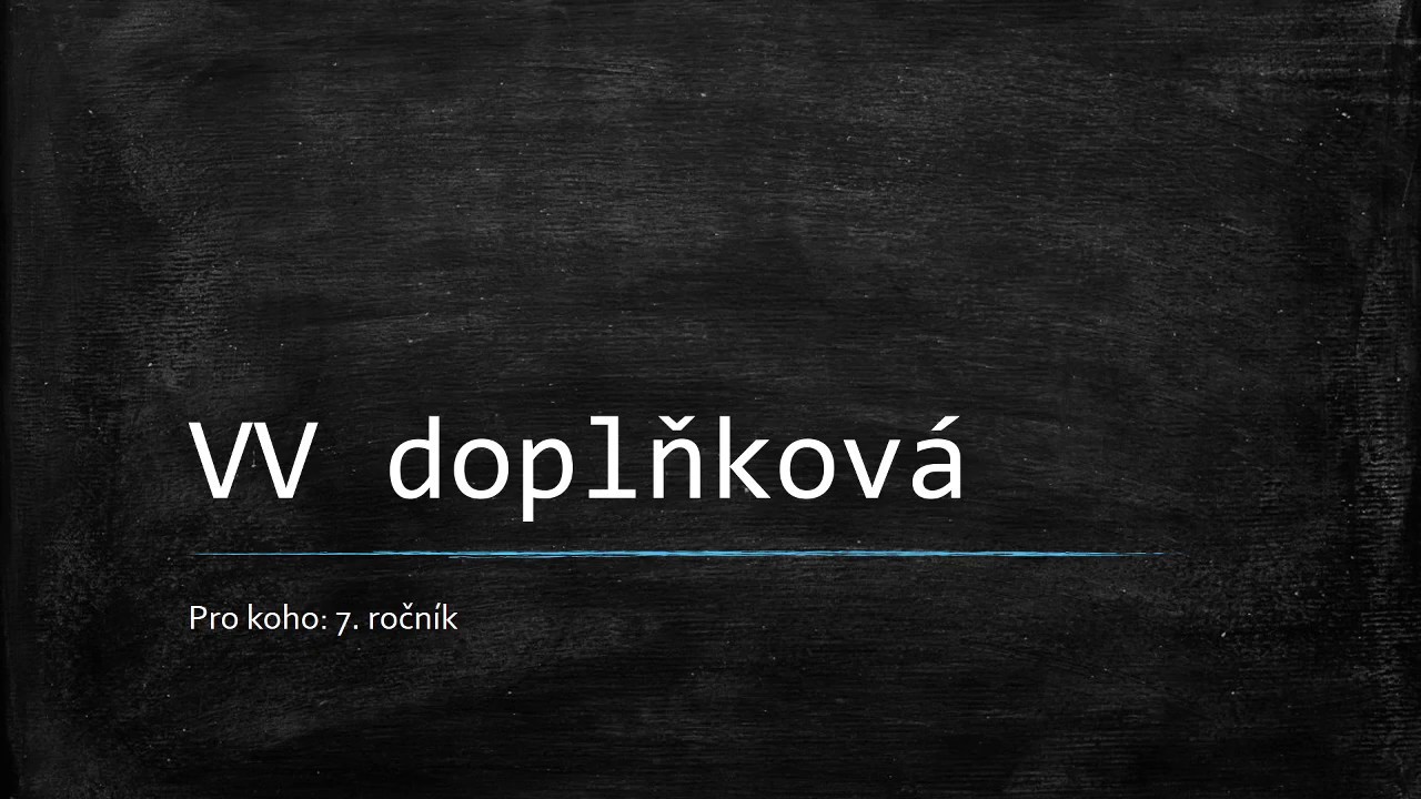 Vedlejší věta doplňková