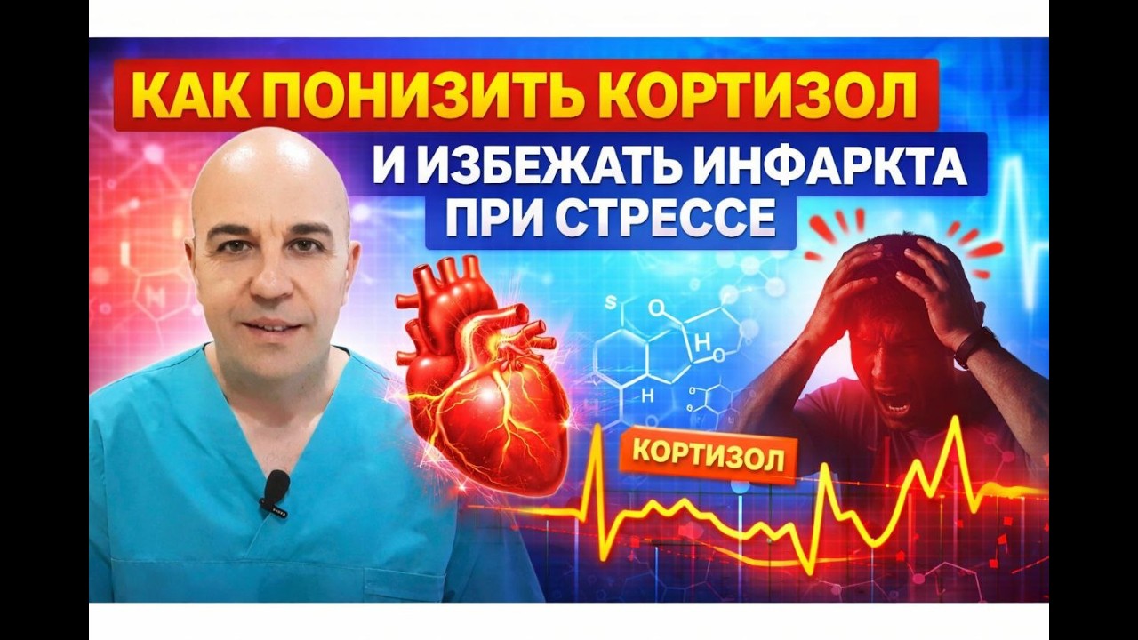 Как понизить КОРТИЗОЛ при стрессе и избежать инфаркта