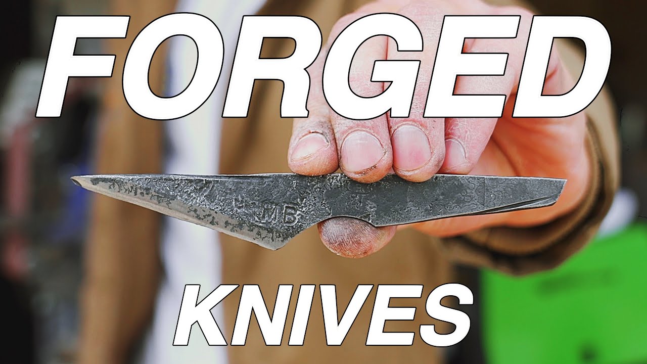 I Try Blacksmithing For the First Time!!! Making 5 Hand Forged Knives | Modern Builds