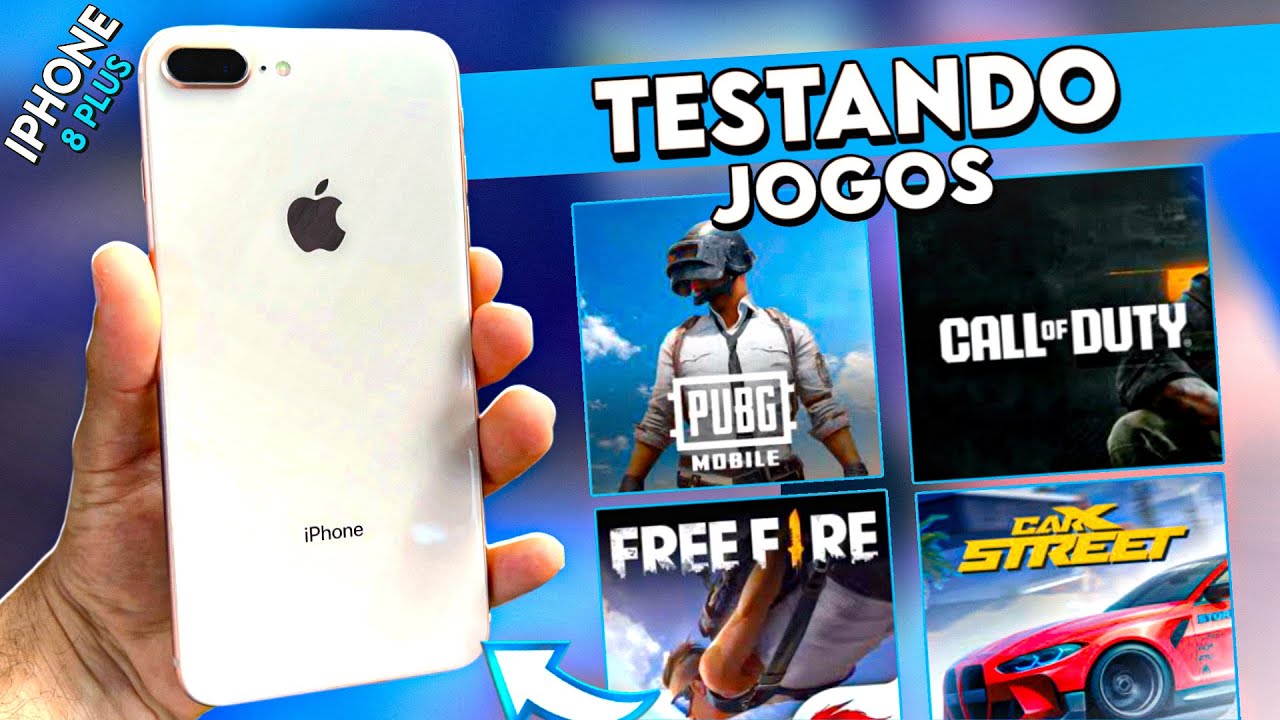 IPHONE 8 PLUS - TESTE de JOGOS EM 2025! (RODOU TUDO ?)