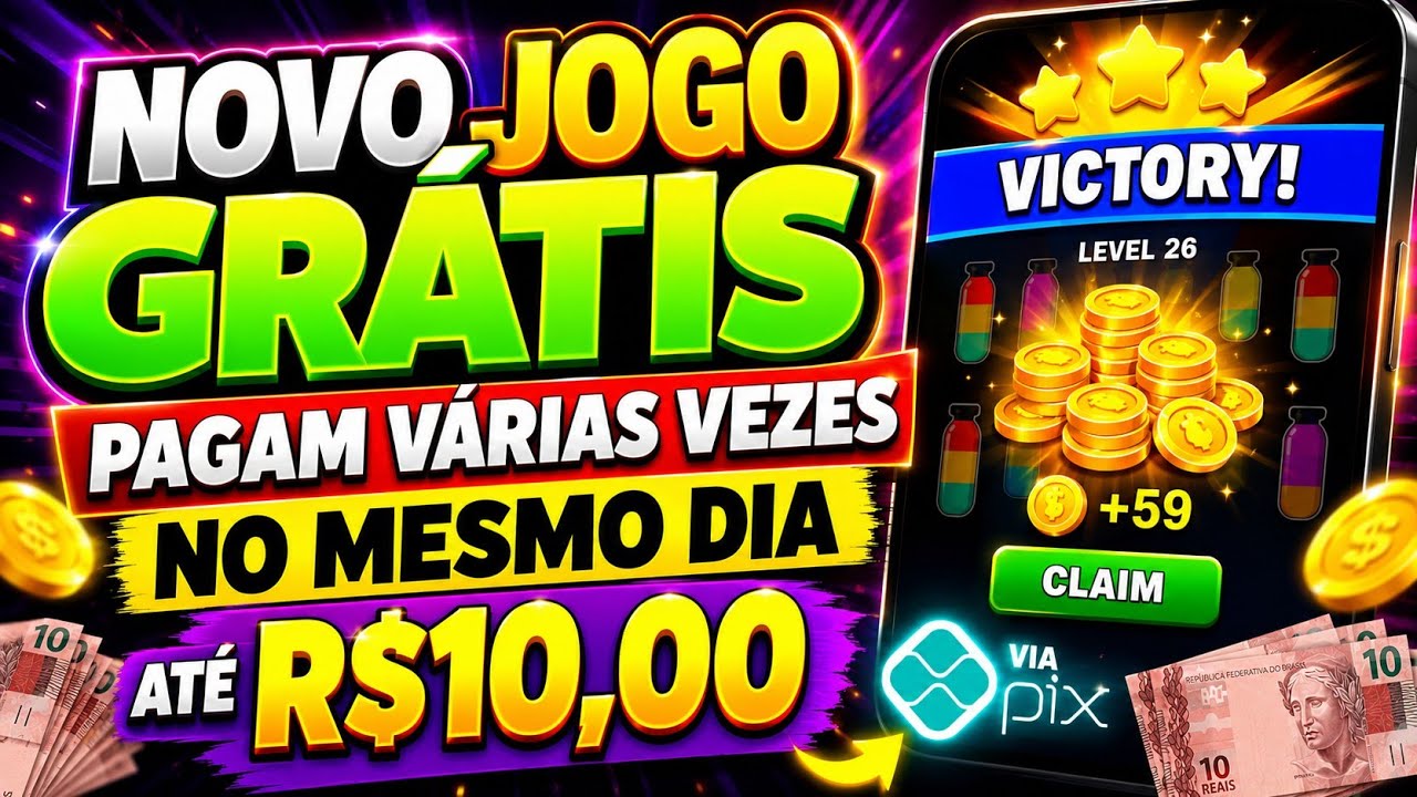 🚀NOVO JOGO PARA GANHAR DINHEIRO 🤑GR&Aacute;TIS 🤑NO PIX JOGANDO EM 2026