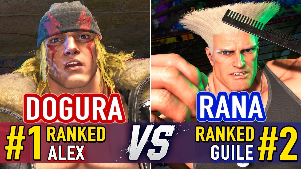 SF6 🤜 DOGURA (#1 Ranked Alex) vs RANA (#2 Ranked Guile) 🤛 SF6 High Level Gameplay