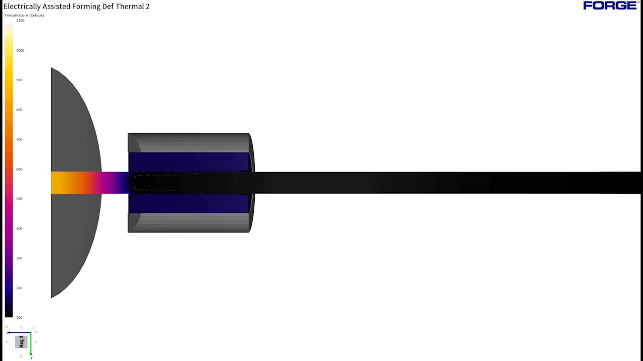 Electrical upsetting simulation - FORGE&reg;