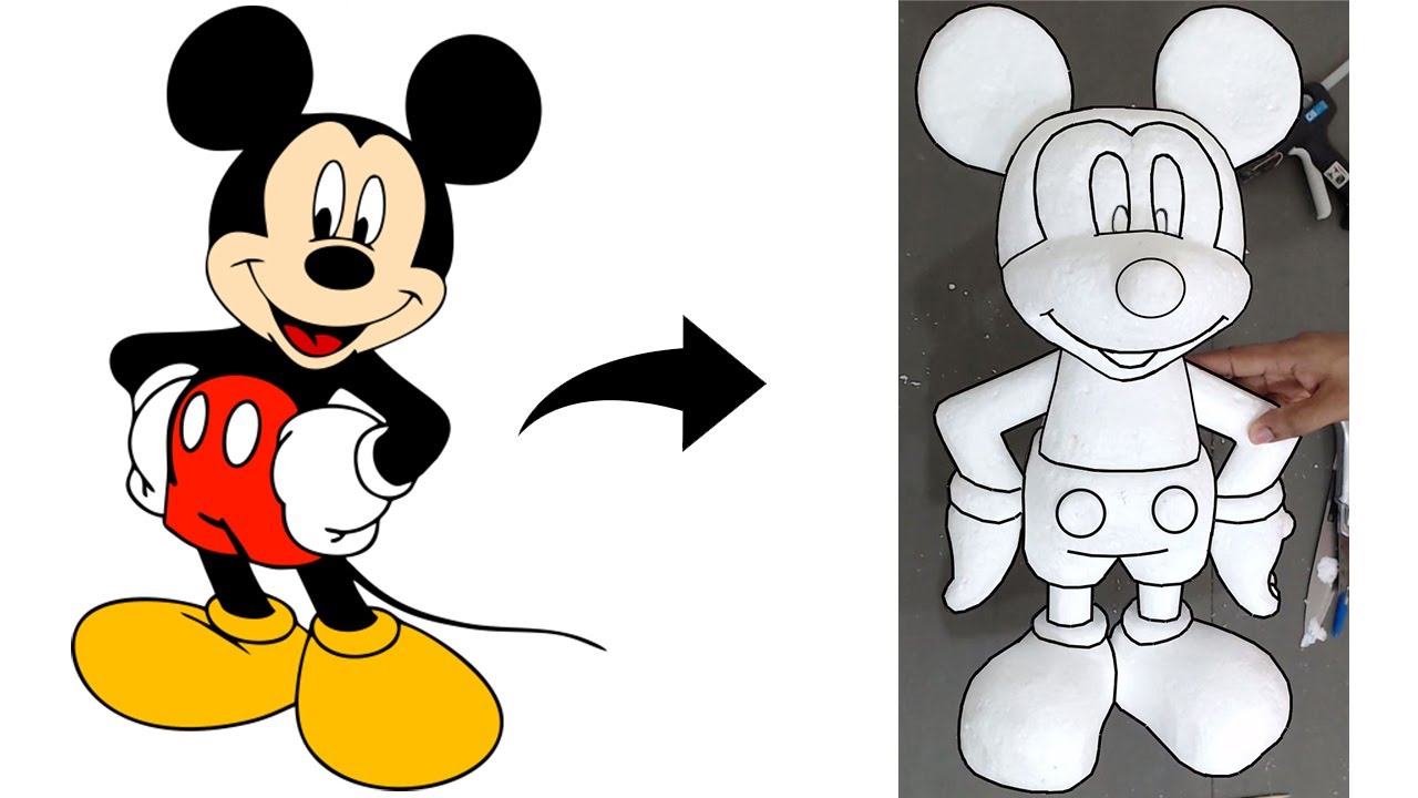 MICKEY SPEED #diy #art #sculpture  #mickey #disney