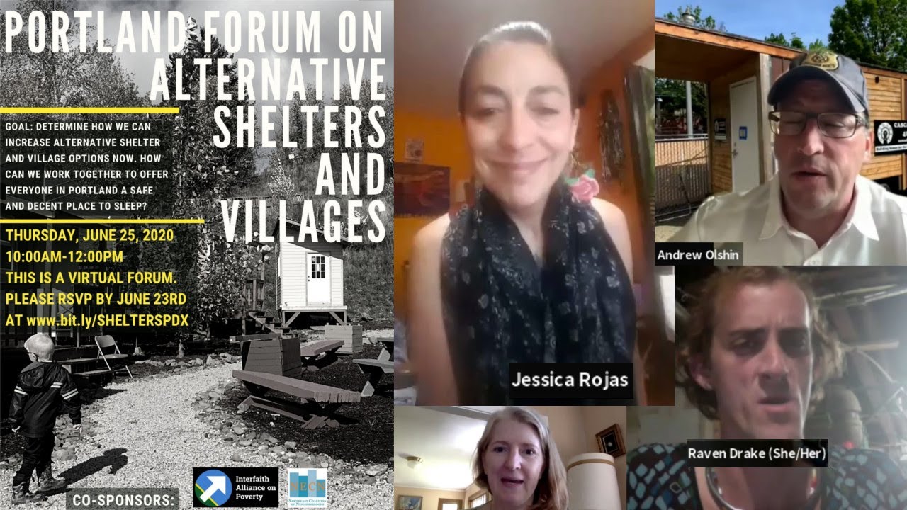 PDX Shelter Forum, 1st event, June 25, 2020 - Main session