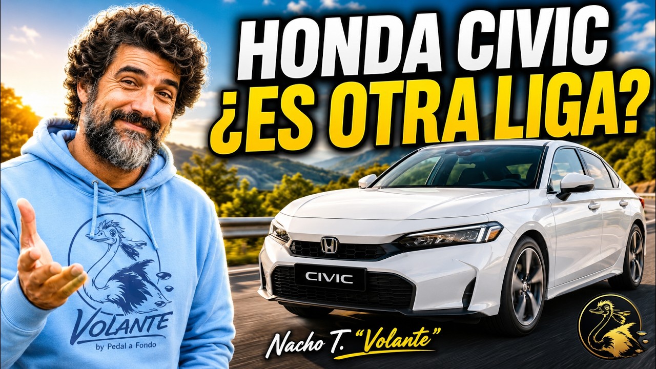 Prueba Honda Civic e:HEV 2025 pros y cons vs rivales Toyota Corolla, Mazda 3 y VW Golf