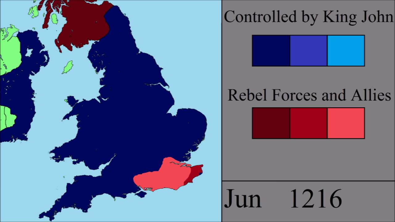 The First Barons' War: Every Month