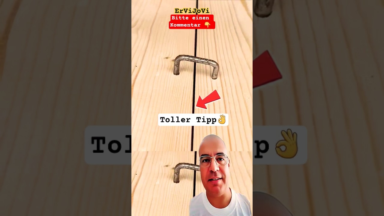 Dies ist ein toller Tipp zum Zusammenf&uuml;gen zweier Holzbretter #holzbearbeitung #diy #diytips