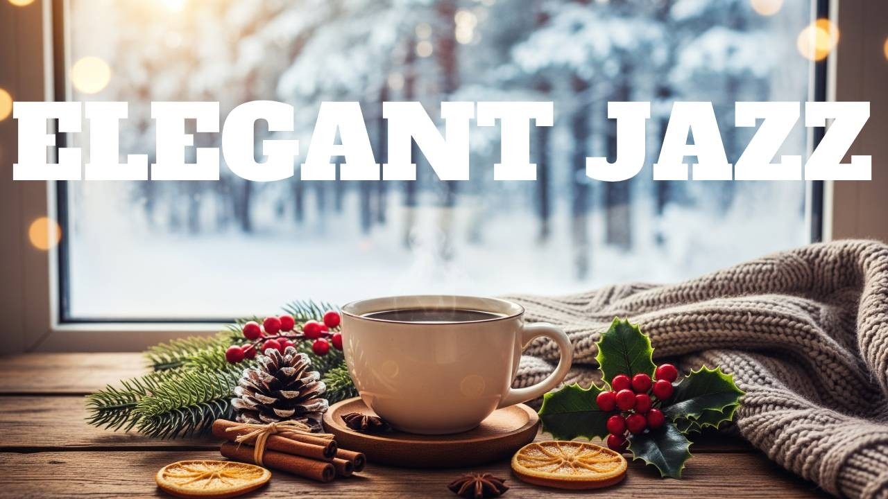Elegant Jazz Cafe ☕ Winter Coffee Jazz Piano Music & Happy Bossa Nova Instrumental for Star the day