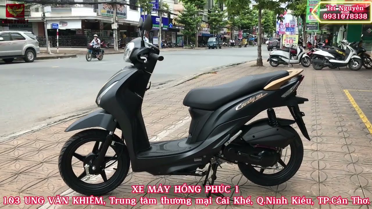 GIÁ XE TAY GA 50cc MỚI NHẤT| KYMCO CANDY HEMOSA 50 ĐEN VÀNG