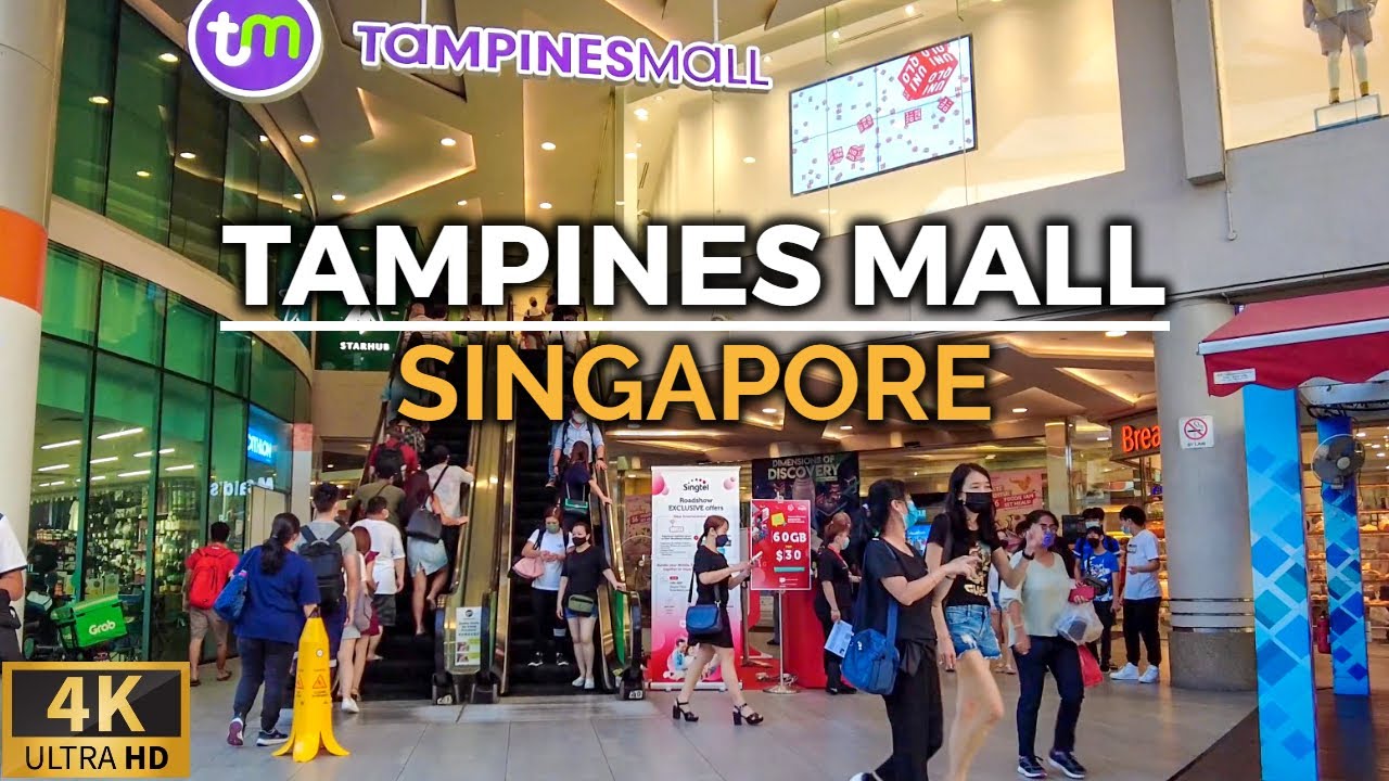 TAMPINES MALL in SINGAPORE Afternoon Walk [4K] Singapore - June 2022