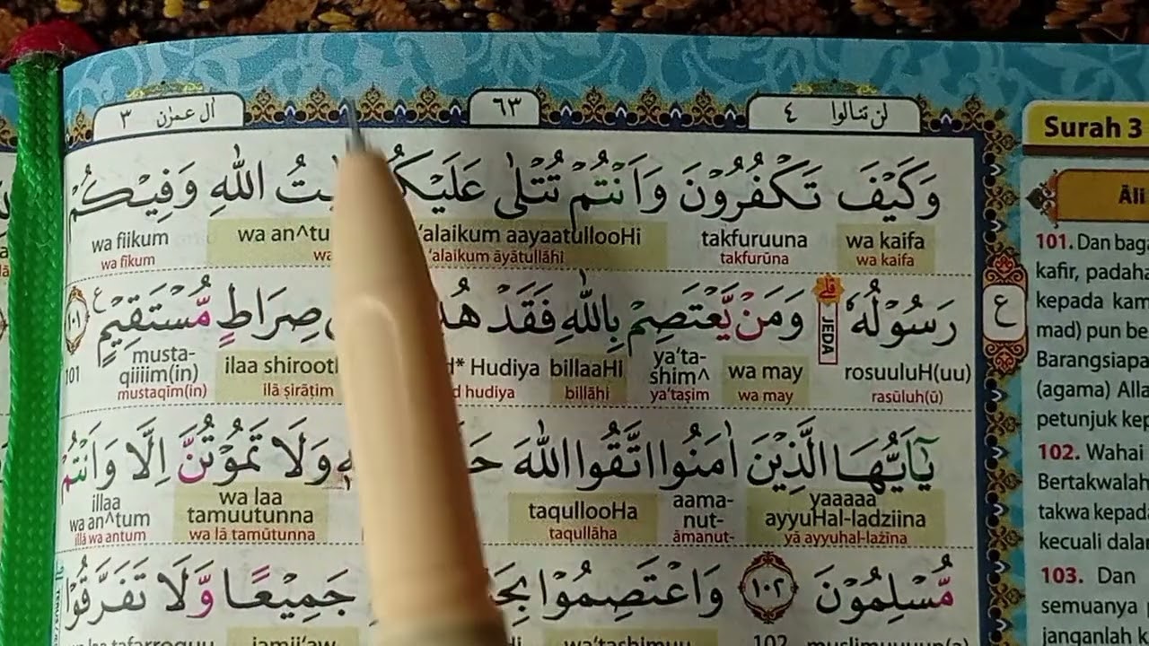 Belajar tajwid dan pengucapan huruf alquran