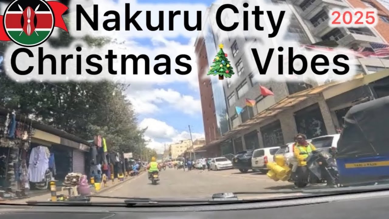 Christmas Eve and everyone is outside on the move..