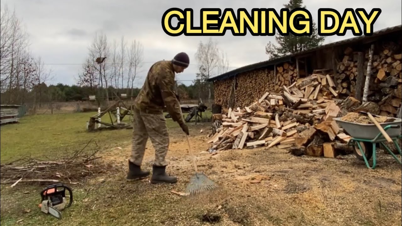 Cleaning the Wood Yard | Real Work After Cutting Firewood