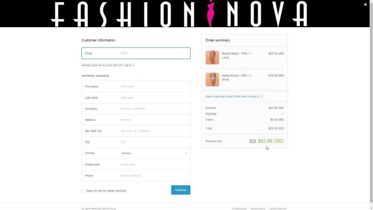 How to Use a FASHIONNOVA  Promo Code