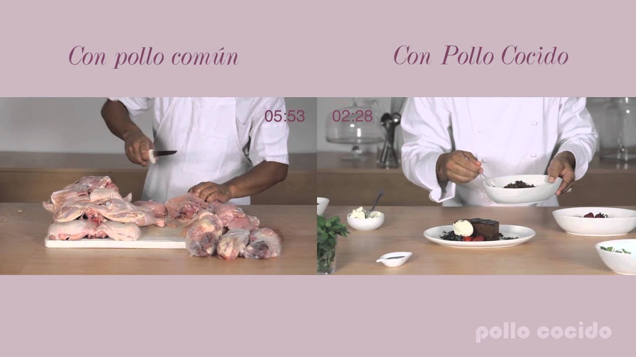 Pollo crudo VS Pollo Cocido