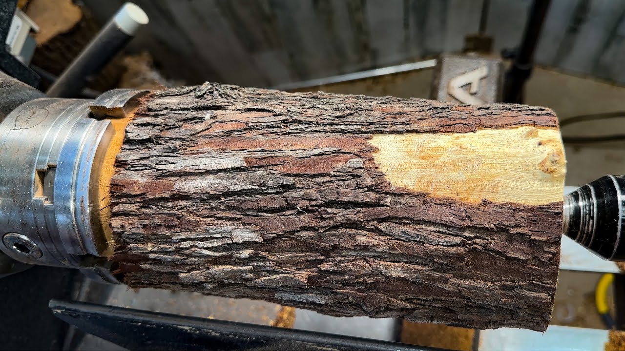 Woodturning - Russian Olive Vase (all real time)