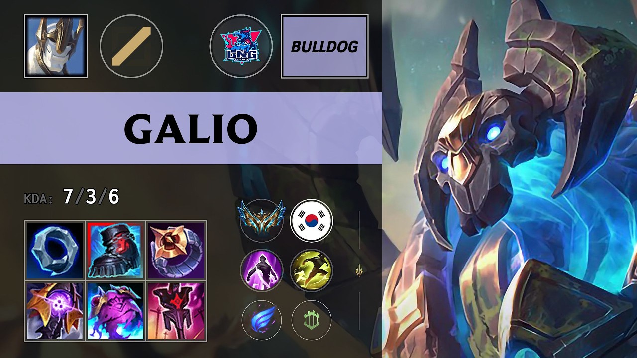 (LNG BuLLDoG) Galio Mid vs Locke (DK ShowMaker) - KR Challenger Patch 26.13