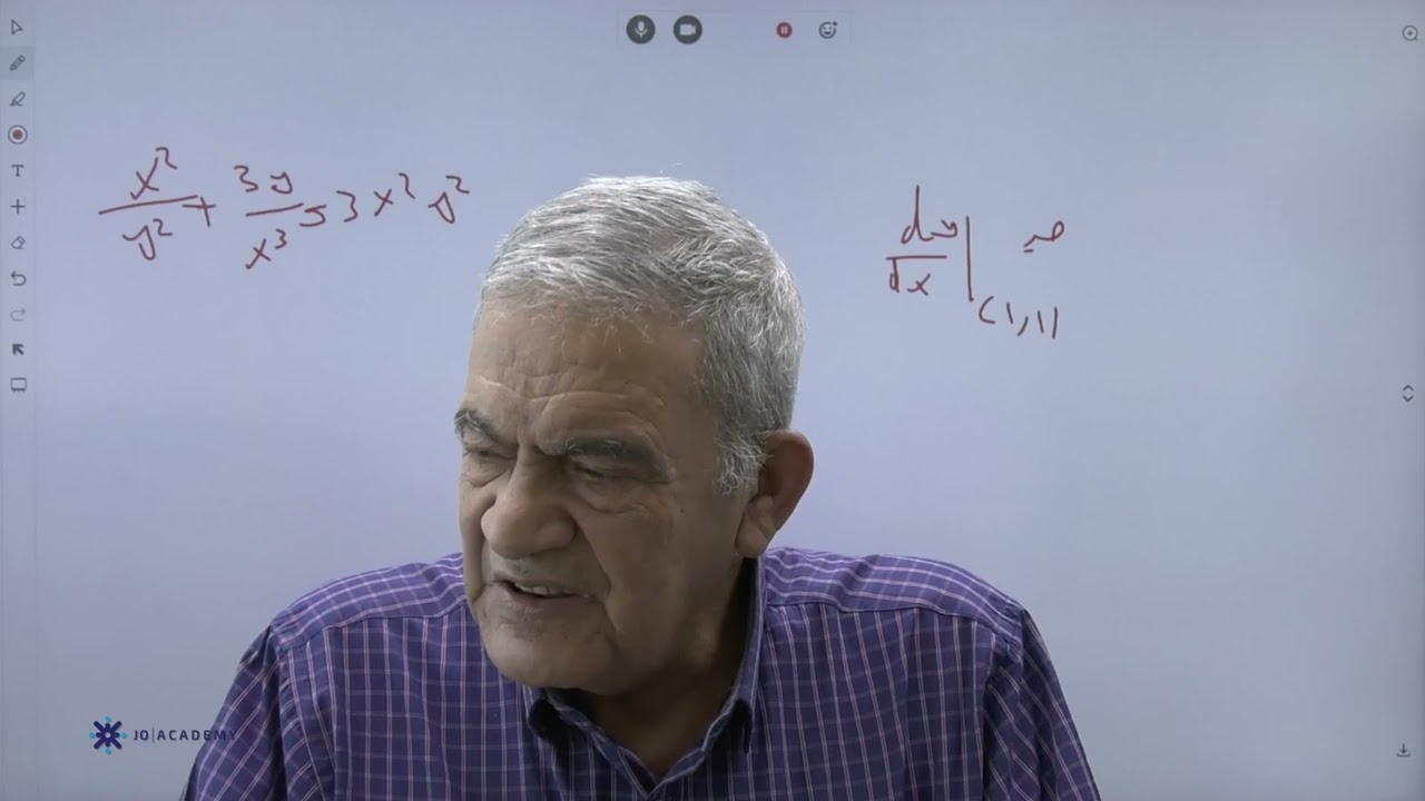 مراجعة الوحدة الاولى في مادة الرياضيات توجيهي 2006 (العلمي) - الاستاذ محمد نمر