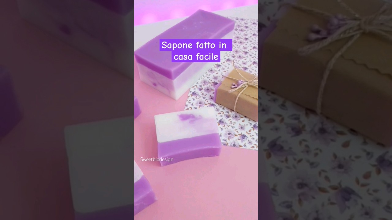 Sapone fatto in casa facile #sapone #saponefattoincasa #diysoap #soapmaking #meltandpour