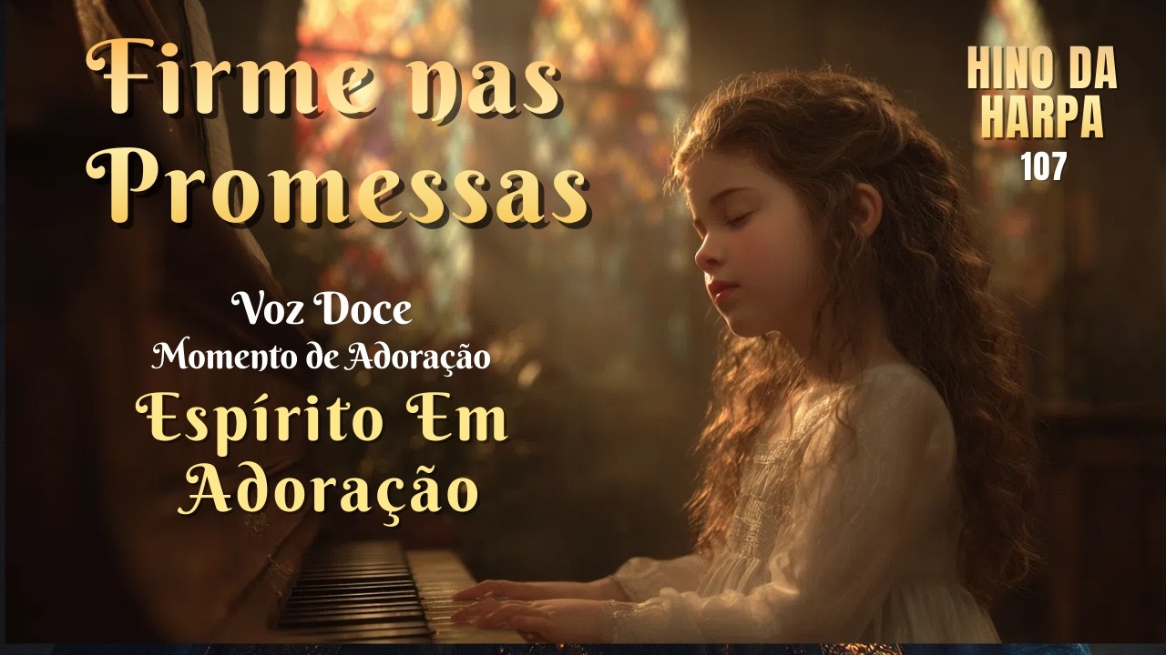 FIRME NAS PROMESSAS | Voz Doce e Piano | Para Orar | Espírito Em Adoração (Letra na Descrição)